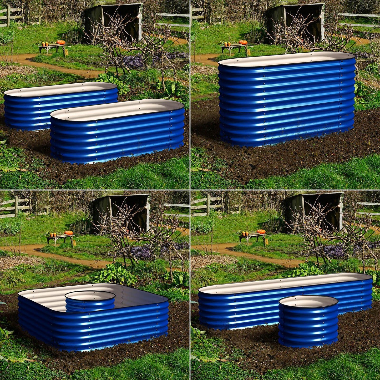 Olle 4-Style Modular Galvanized Raised Garden Beds [Build 1 of 4 Configurations]