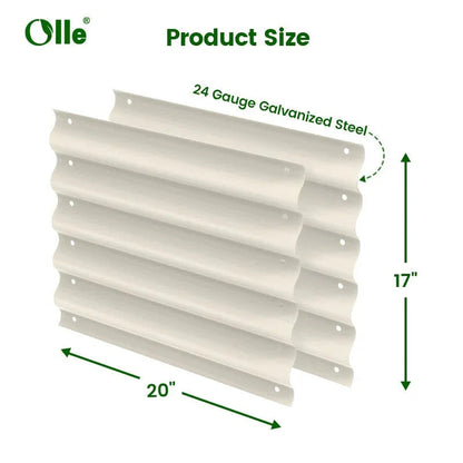 Olle Gardens 17" Tall, 12-in-1 20" Raised Bed Extension Kit