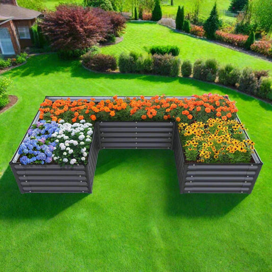 Olle Gardens 17" Tall "U" Shape Infinity Raised Garden Bed